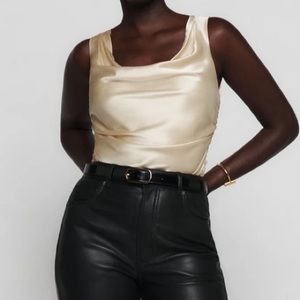 Reformation Keira Silk Top